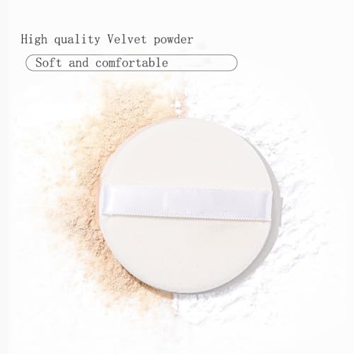 Sohynca Pink Empty Powder Compact with Mirror, Puff & Sifter, 5g Portable Cosmetic Case
