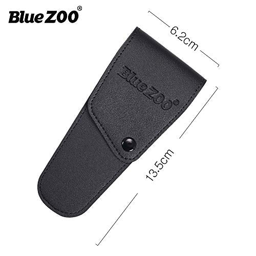 BlueZOO 3PCS Beard Mustache Nose Hair Scissors & Comb Kit