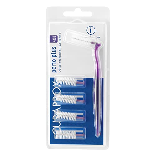 Curaprox CPS 408 Perio Interdental Brush Starter Set - 5 Brushes & Holder
