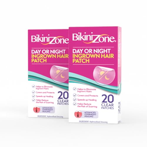 Bikini Zone Ingrown Hair Patches, 20 Count (Pack of 2)
