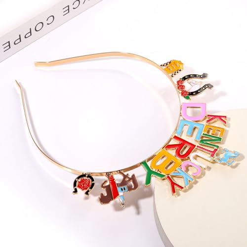Mokkia Floral Horse Tiara Headband for Women - Pattern A