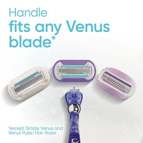 Gillette Venus Women's Razor - Extra Smooth Contour with 5-Blade Refills & Flexiball Handle | 1 Handle + 4 Refills