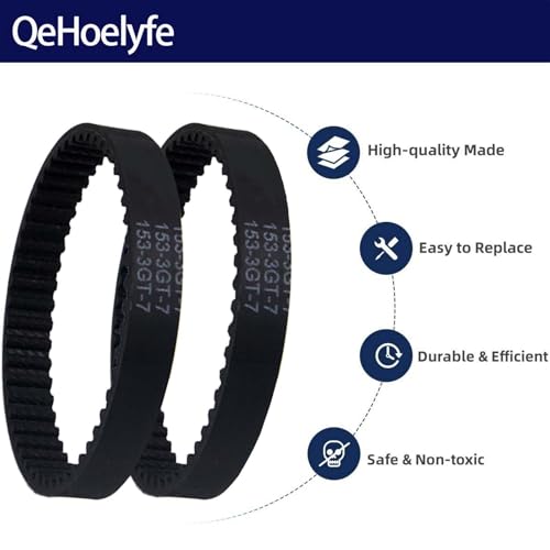 2 Pack Replacement Belts for Shark Vacuum HZ2002 HZ2000