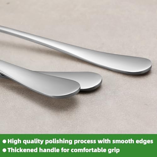 16-Piece Stainless Steel Dinner Fork Set - 7.3 Inch, Polished, Dishwasher Safe