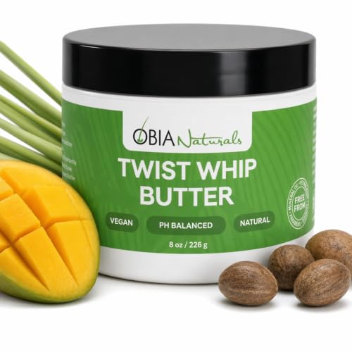 OBIA Naturals Twist Whip Butter Hair Moisturizer & Leave-In Styler, 8 oz