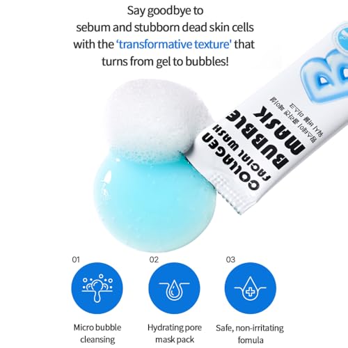 FARMSTAY Cica Bubble Facial Wash Mask - Pore Cleansing & Exfoliating, 20 Pcs