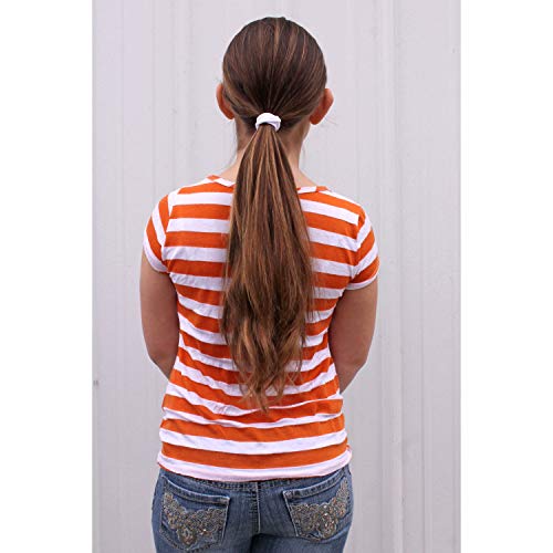 My Lello Large Thick Premium Elastic Ponytail Holders Pack of 100 Maroon Hair Bands