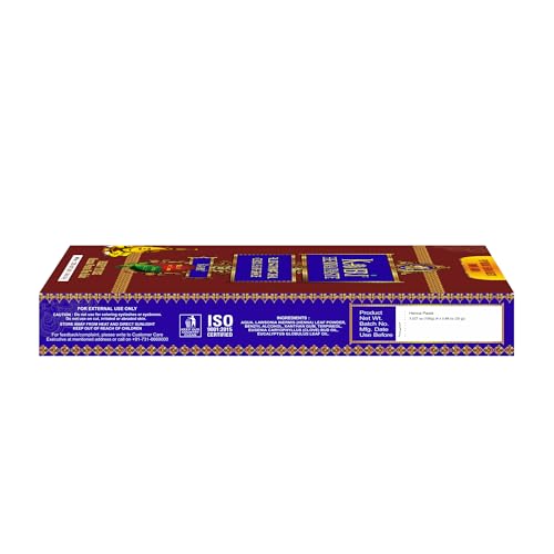 Kaveri Natural Dark Brown Henna Paste Hair Dye - 6 Cone Pack