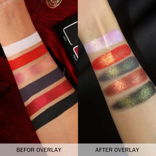 La Catrina Vampire Bride Halloween Eyeshadow Palette - 6 Color Goth Makeup