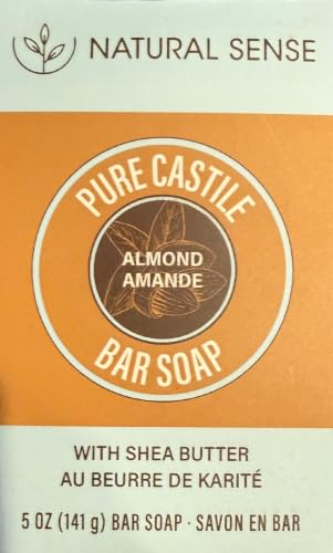 Natural Sense Almond Castile Soap – Plant-Based, Sulfate-Free, 5 oz