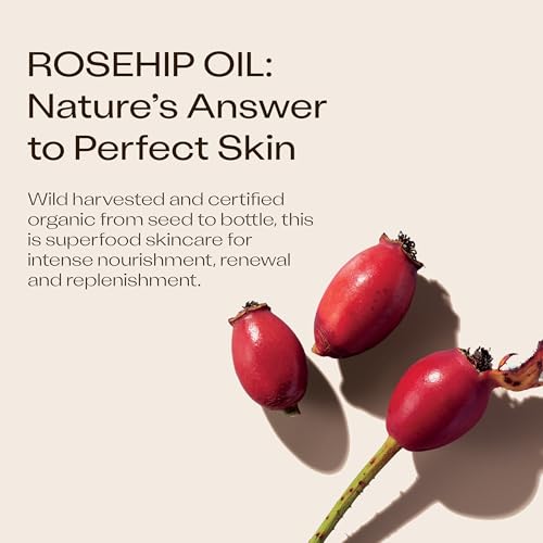 Trilogy Organic Rosehip Oil Roll-On | 0.34 Fl Oz for Radiant Skin