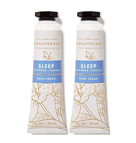 Bath & Body Works Lavender Vanilla Hydrating Hand & Body Cream, 1oz 2-Pack