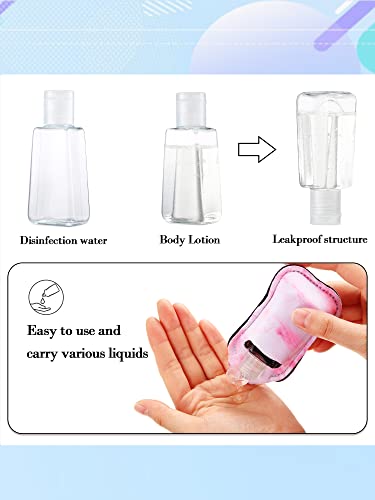 Chic Geiserailie 40 Pcs Travel Hand Sanitizer & Lipstick Keychain Set for Women