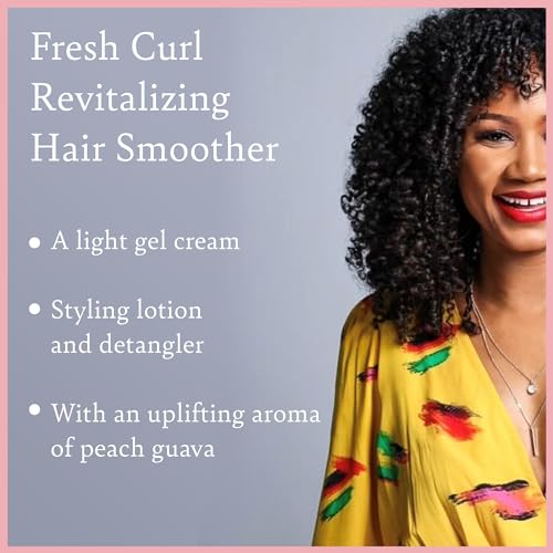 Camille Rose Fresh Curl Cream - Revitalizing Detangler with Avocado & Castor Oil, 8 Fl Oz (Pack of 1)