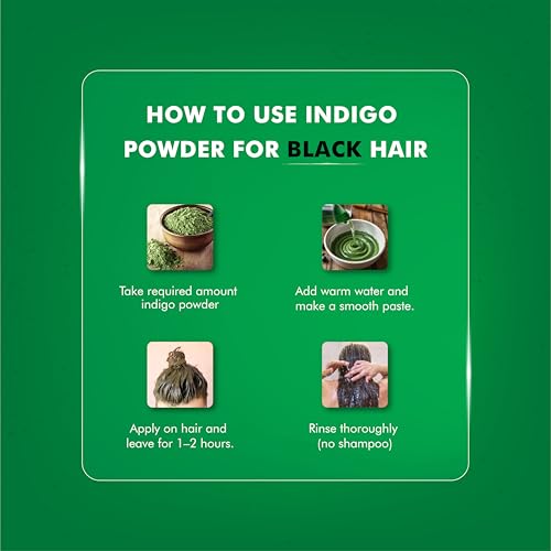 H&C 100% Natural Indigo Powder for Hair - 1 KG Pure Herbal Hair Color