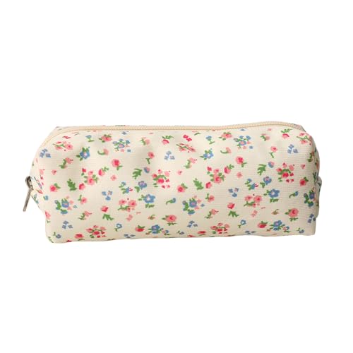 Small Flower Makeup Bag for Women Girls, Compact Cosmetic Pouch, Travel & Purse Organizer