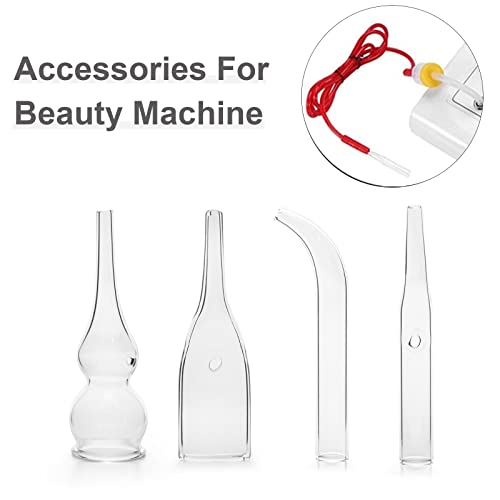 Elitzia 10-Piece Curved Vacuum Glass Tip Set for Facial Beauty Machines
