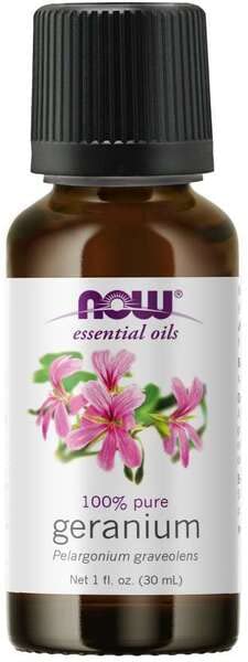 100% Pure Geranium Oil by NOW Foods - Soothing Floral Essence