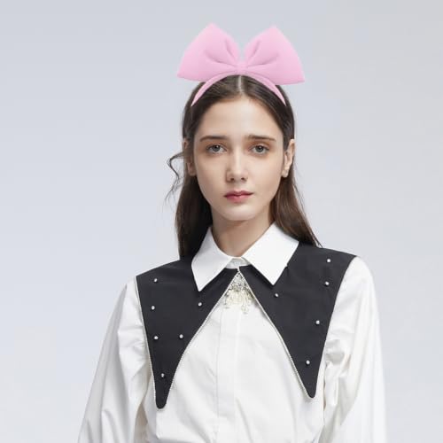Pink Bow Headband for Women - Halloween, Christmas & Party Accessories
