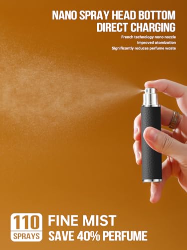 3zorqinron Black 10ML Portable Refillable Perfume Atomizer Spray Bottle