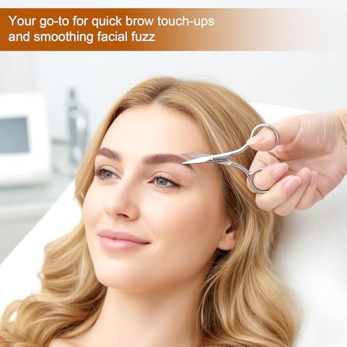 Facial Hair Grooming Scissors Set for Men & Women - 2 Pcs