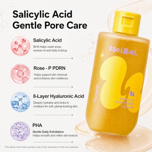 HALOMY Korean Salicylic Acid Face Wash with PHA, Centella & Hyaluronic Acid