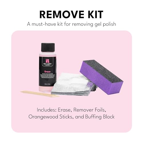 RC Red Carpet Manicure Nail Gel Removal Kit for Professional & Home Use