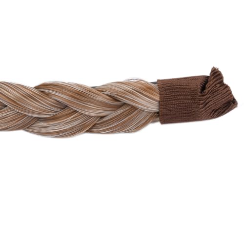Caramel Blonde Synthetic Braided Headband with Teeth for Women & Girls