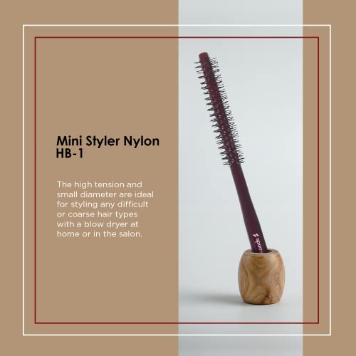 Spornette Mini Styler Round Brush - 0.75 Inch for Short Hair