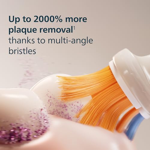 Philips Sonicare A3 All-in-One - Genuine Replacement Electric Toothbrush Heads, White, 4 Pack One Year Supply, HX9094/65