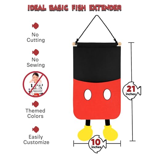 RUNROLE Felt Fish Extender Hanger for Cruise Gift Exchange, 10"