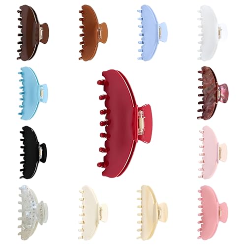 Tortoise Shell Acetate Hair Clips - 4-Inch Durable Claw Clips