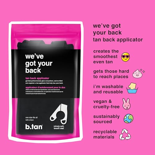 B.TAN Back Self Tanning Applicator - Streak-Free & Reusable