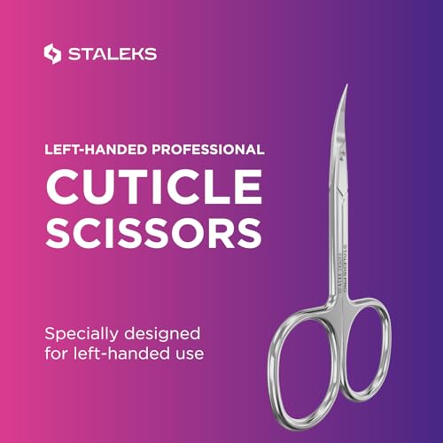 Staleks Pro Expert 11 Left-Handed Cuticle Scissors S - Stainless Steel