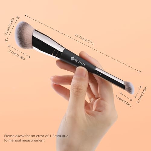 TEOYALL Dual-Ended Foundation & Concealer Brush - Two Sizes