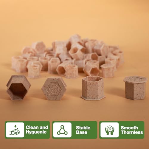 INKin Biodegradable 15mm Large Tattoo Ink Cups, 200 Pcs - Eco Friendly, Disposable