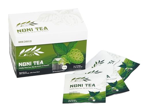 CHAVI Noni Tea - Premium Quality Herbal Infusion, 20 Tea Bags