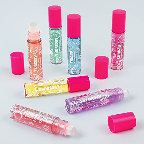 Make It Real Kids Lip Gloss Set - 7 Flavored Roll-On Glosses