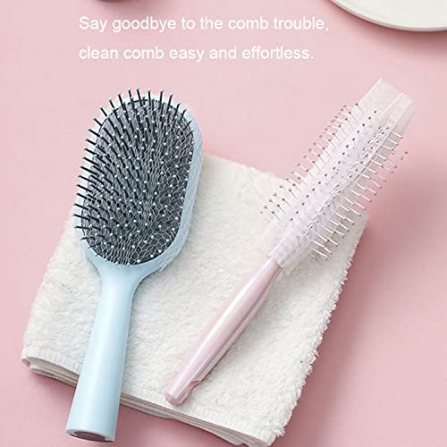 50 Pack Disposable Comb Cleaning Nets - Hair Removal Mesh Sheets