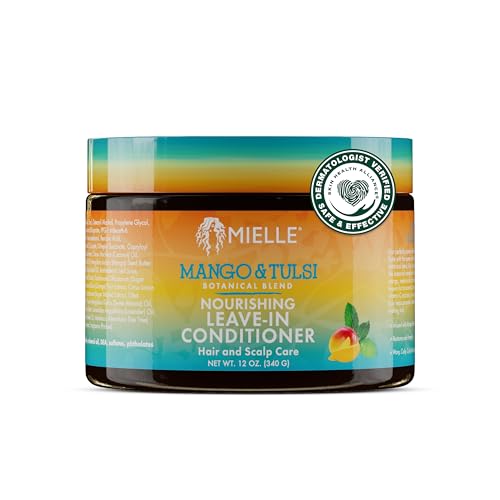 Mielle Organics Mango & Tulsi Leave In Conditioner for Curly Hair - 12 Oz