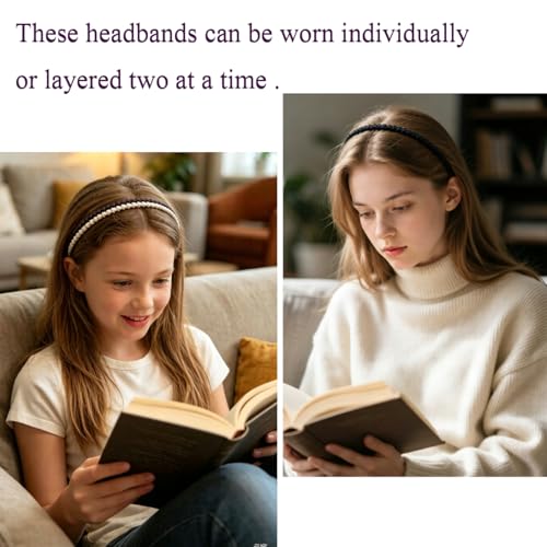 Yazon 12-Pack Colorful Star Plastic Headbands for Girls and Women, Non-Slip Hair Accessories