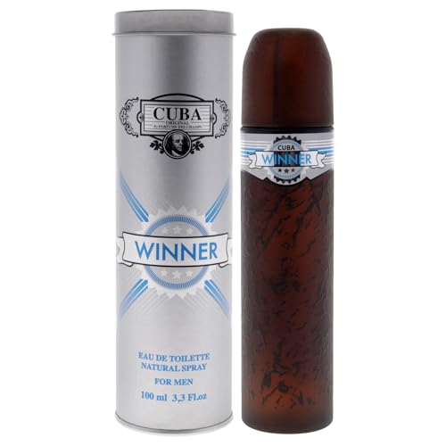 Cuba Winner Eau de Toilette Spray for Men, Multicolor, 3.3 oz