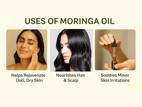 Mayan's Secret Organic Moringa Seed Oil – 100% Pure Cold-Pressed Face & Hair Oil