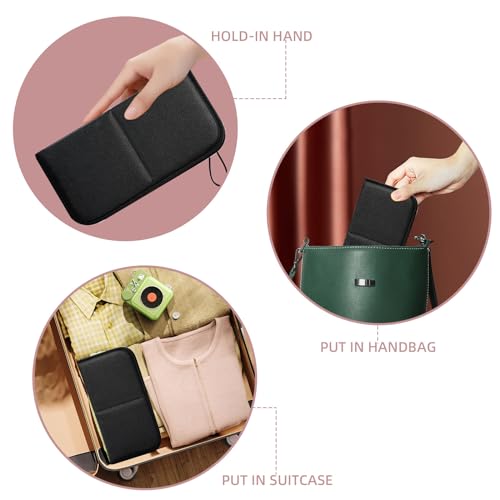 Portable Makeup Brush Holder Case - Waterproof Travel Stand-Up Organizer