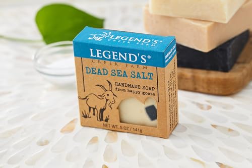 Legend's Creek Goat Milk & Dead Sea Salt Soap Bar - Moisturizing 5 Oz Pack of 2