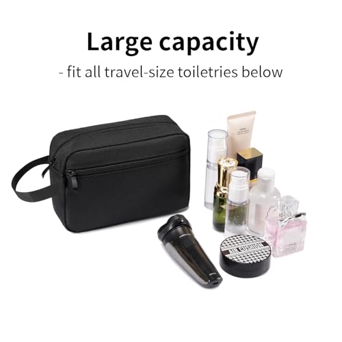 Water-Resistant Travel Toiletry Bag for Men & Women - Compact Dopp Kit