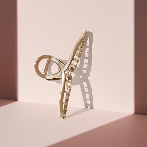 The Hair Edit French Twist Claw Clip - Gold Hair Accessory for Women