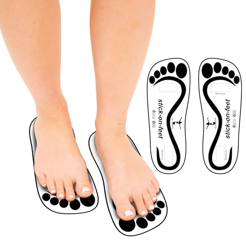 Disposable Black Spray Tan Stick-On Feet - 25 Pairs for Tanning