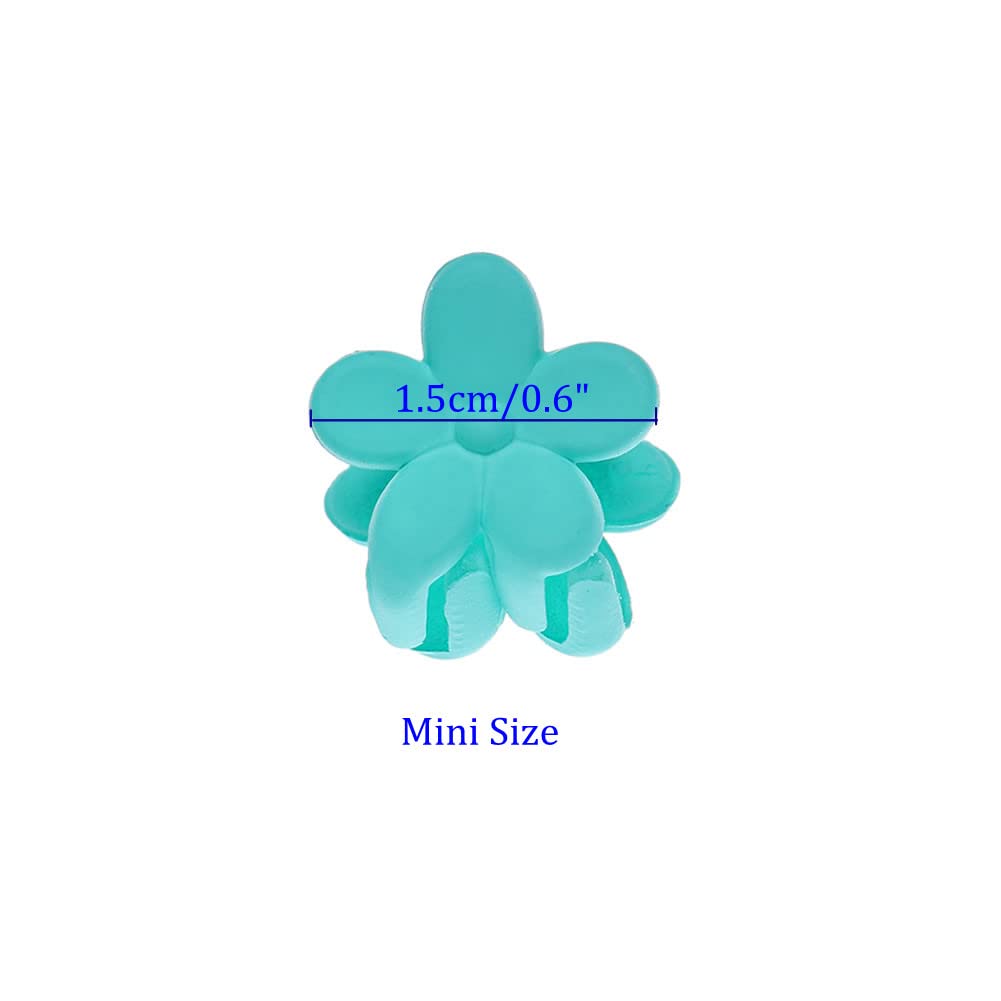 inSowni 120 Pack Flower Mini Hair Claw Clips Small Bang Barrettes for Baby Girls Toddlers Teens Kids