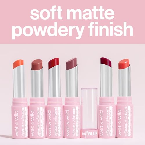 Wet n Wild Soft Blur Matte Lipstick - Nude for Love, Buildable Color